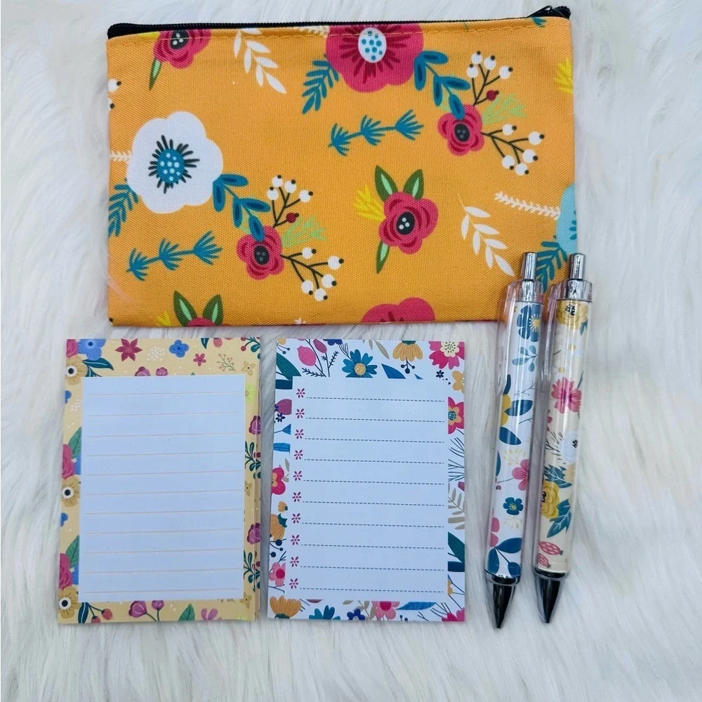 The Notebook Hardcover Floral Stationary Set